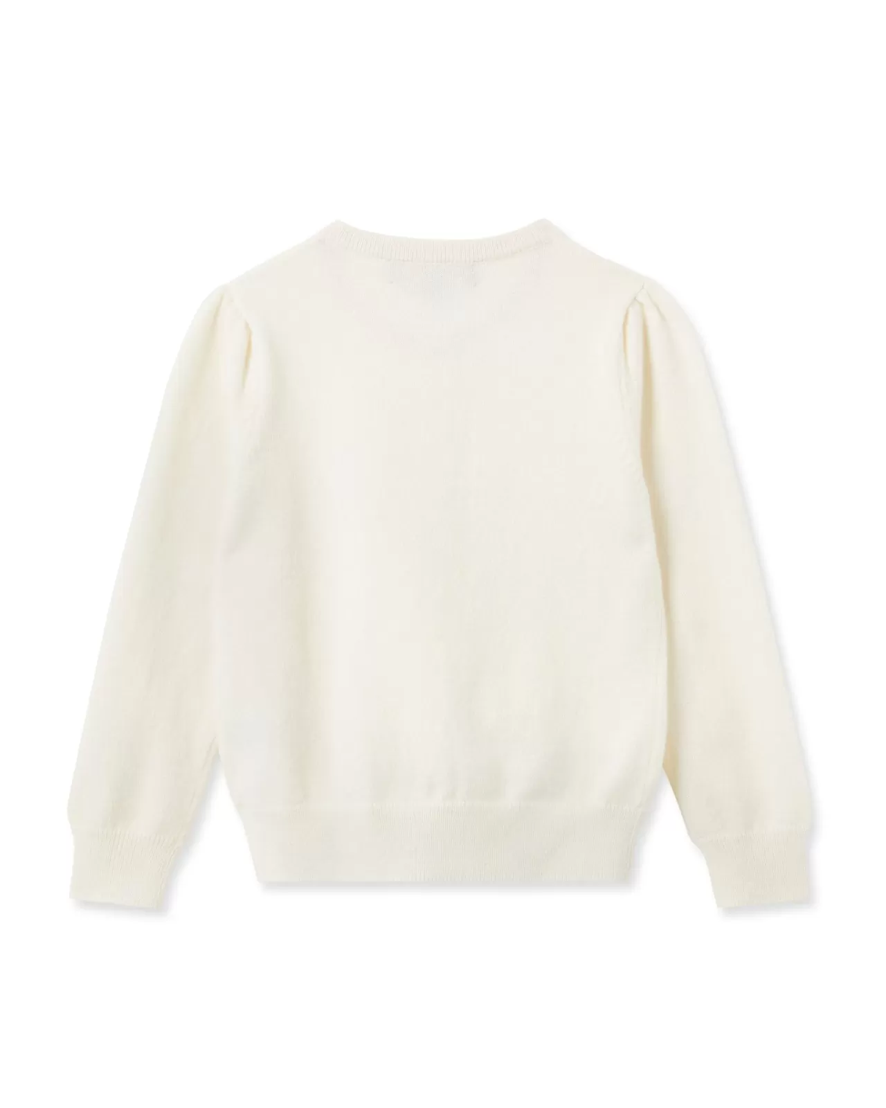 Children N.Peal Girls | Girls Round Neck Cashmere Cardigan