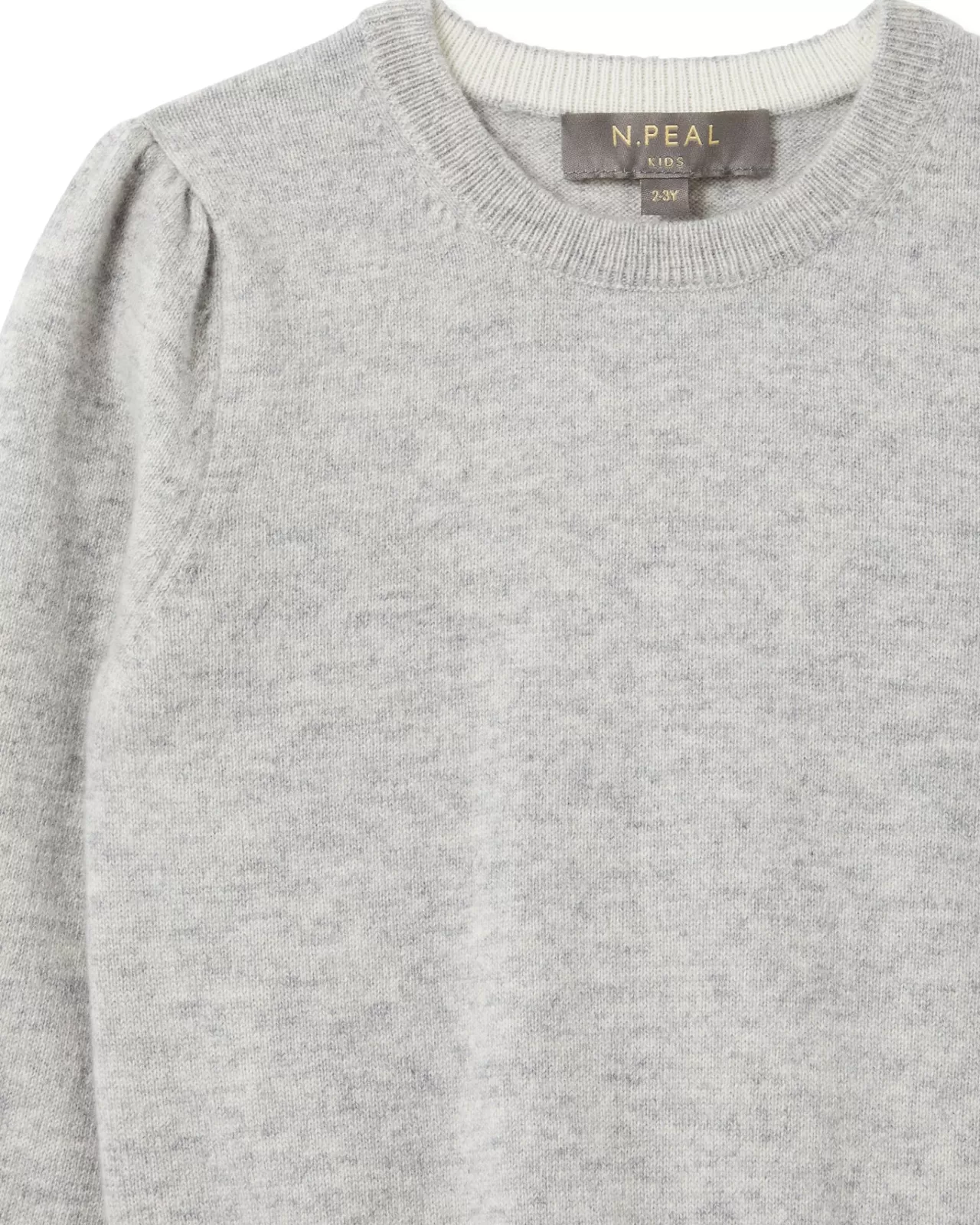 girls_round_neck_cashmere_jumper_2-2.webp Children N.Peal Girls | Girls Round Neck Cashmere Jumper