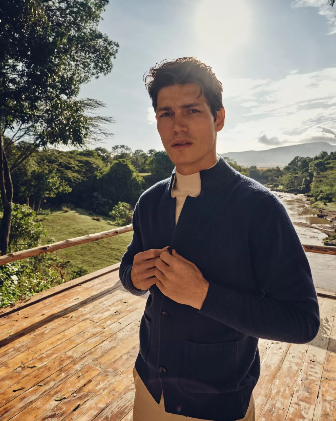 mens_button_through_cashmere_cardigan_5.webp Men N.Peal Cardigans | Men'S Button Through Cashmere Cardigan