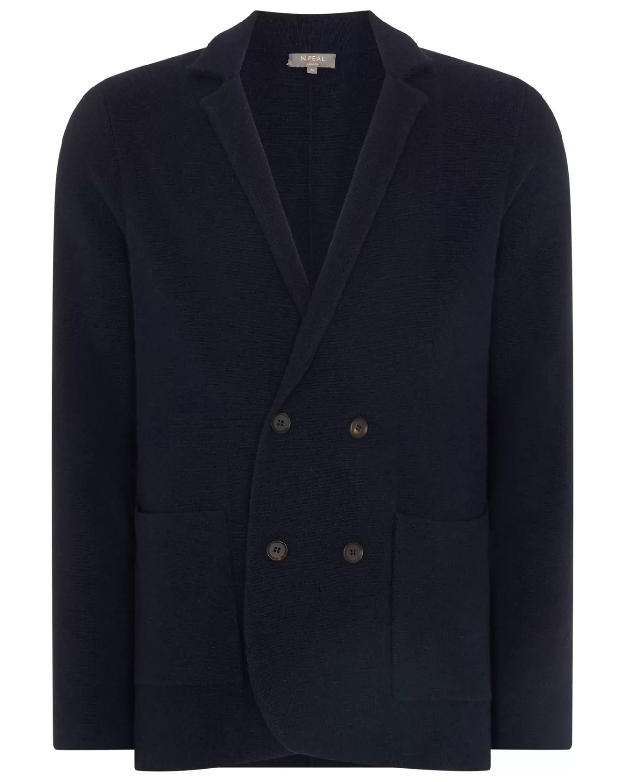 Men N.Peal Coats & Jackets | Men'S Double Breasted Cashmere Jacket
