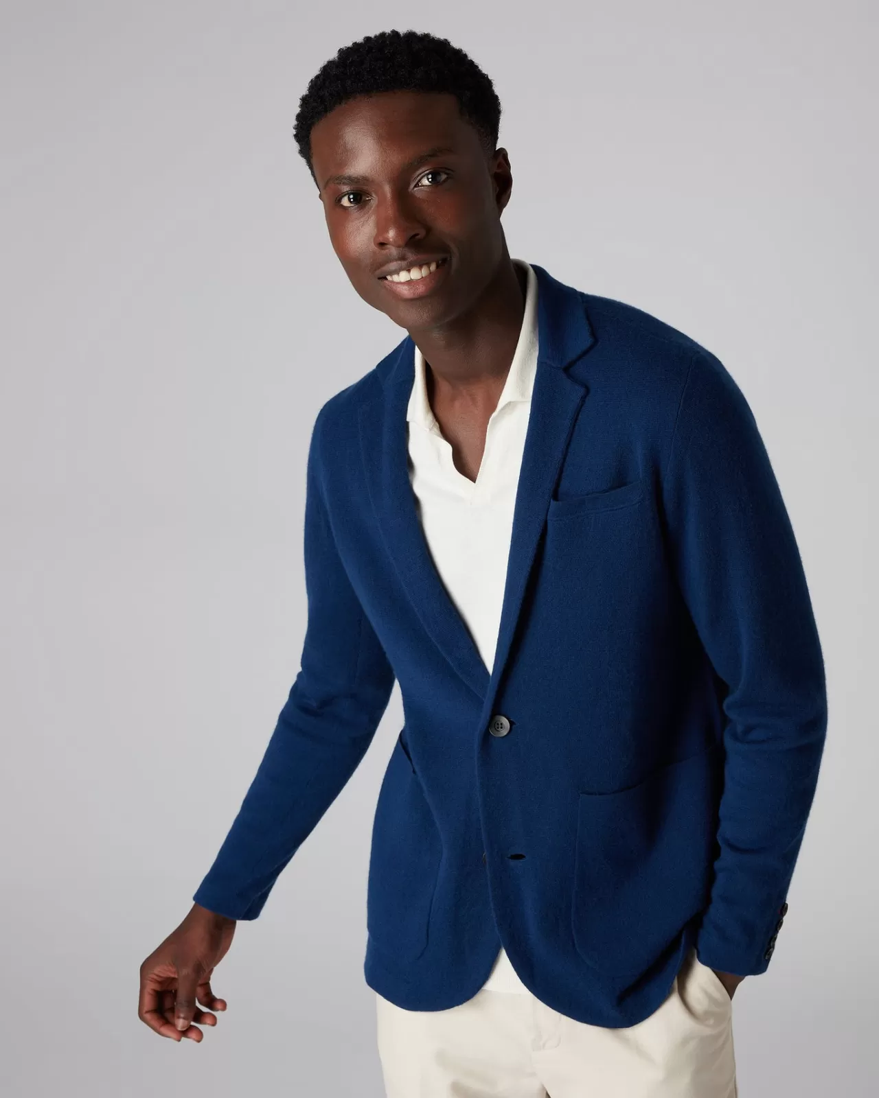 Men N.Peal Coats & Jackets | Men'S Fine Gauge Cashmere Milano Jacket