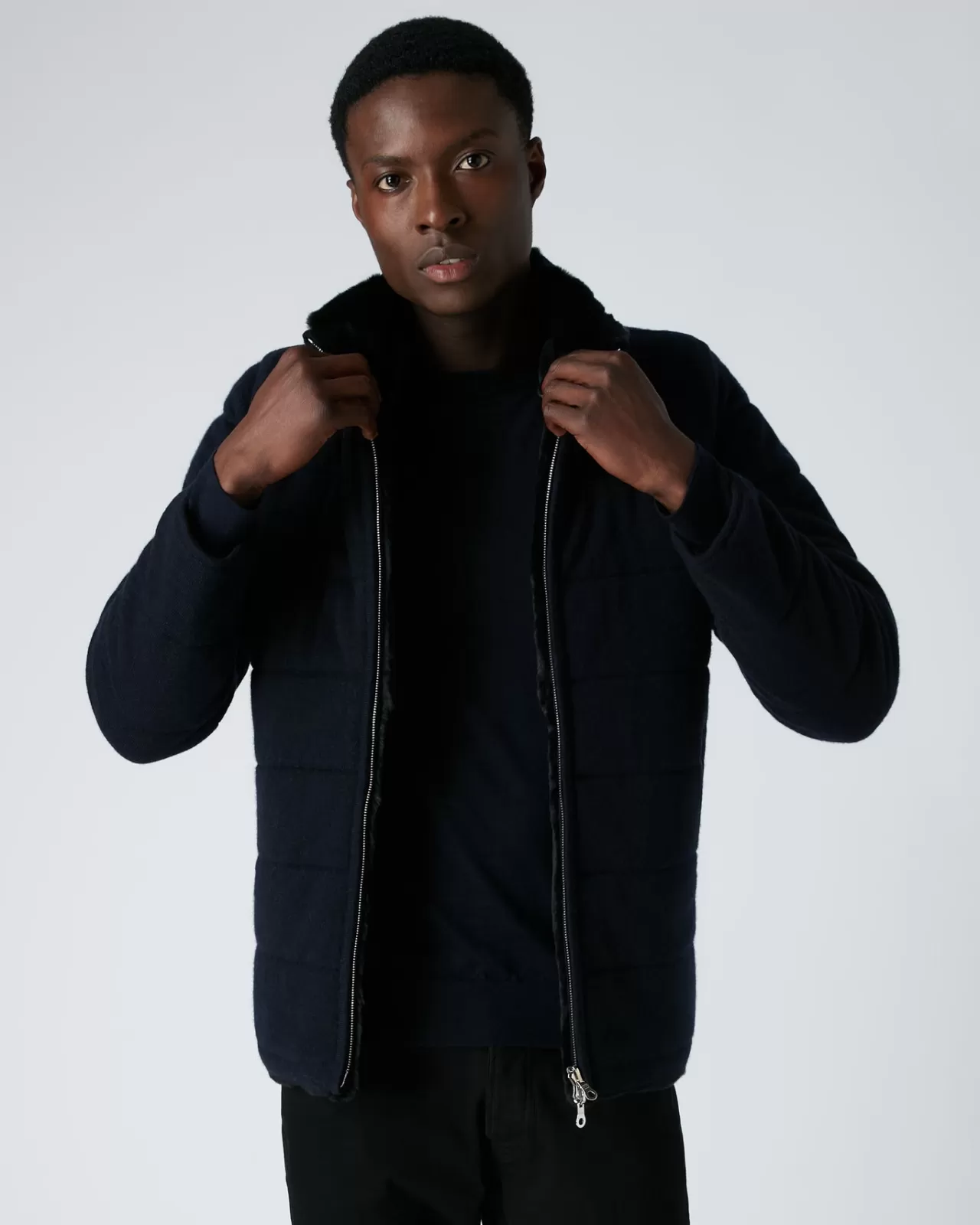 mens_fur_lined_quilted_jacket_4-1.webp Men N.Peal Coats & Jackets | Men'S Fur Lined Quilted Jacket