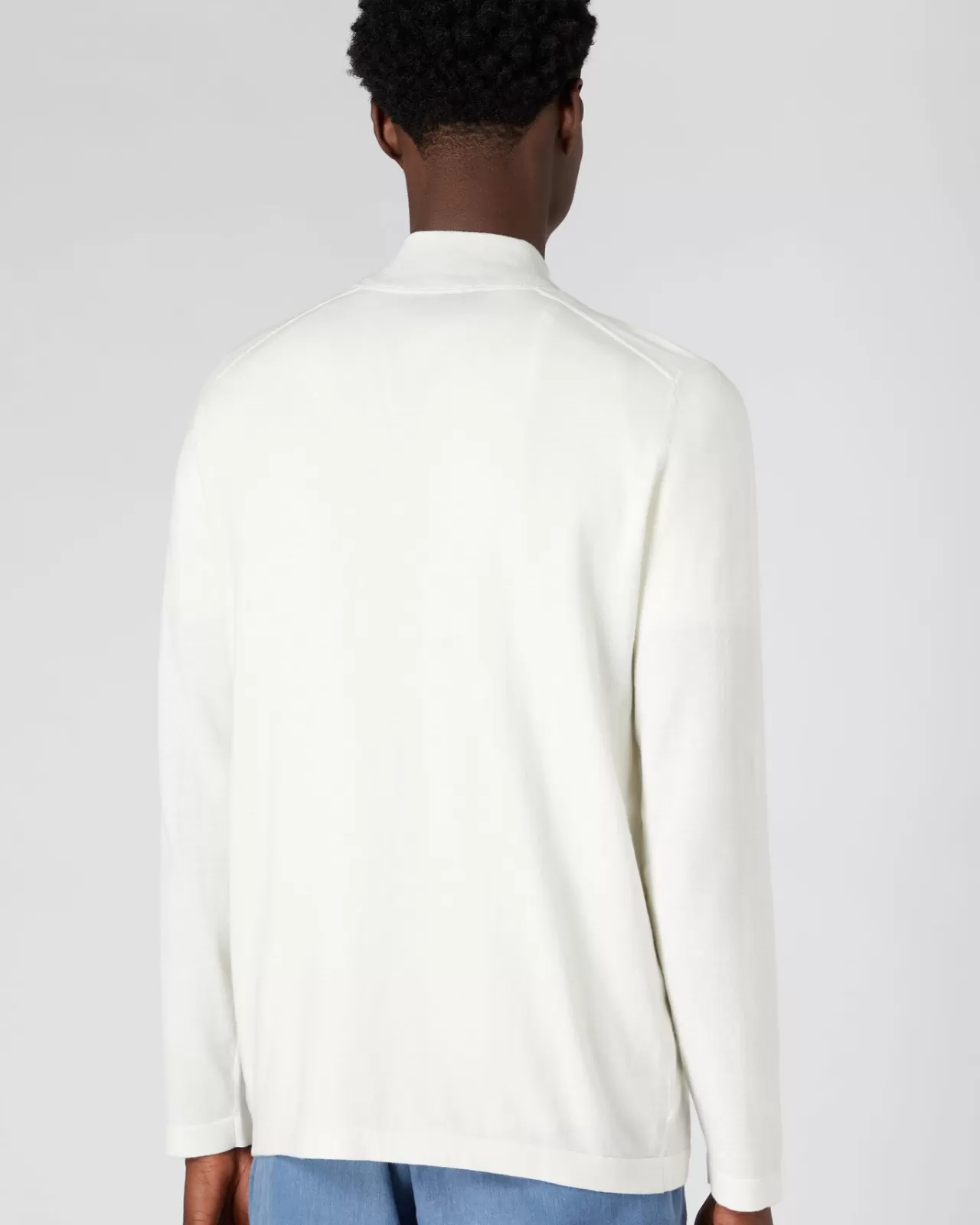mens_half_zip_cotton_cashmere_jumper_3-2.webp Men N.Peal Half & Full Zip Knitwear | Men'S Half Zip Cotton Cashmere Jumper