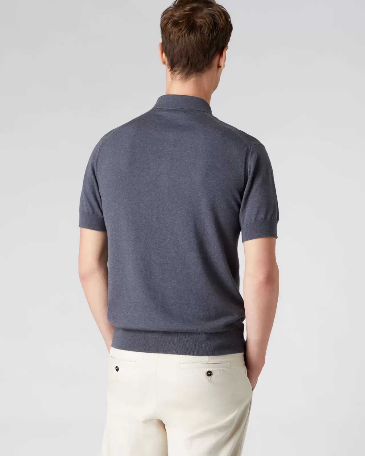 mens_short_sleeve_collared_cotton_cashmere_polo_t_shirt_3.webp Men N.Peal Polos & T-Shirts | Men'S Short Sleeve Collared Cotton Cashmere Polo T Shirt