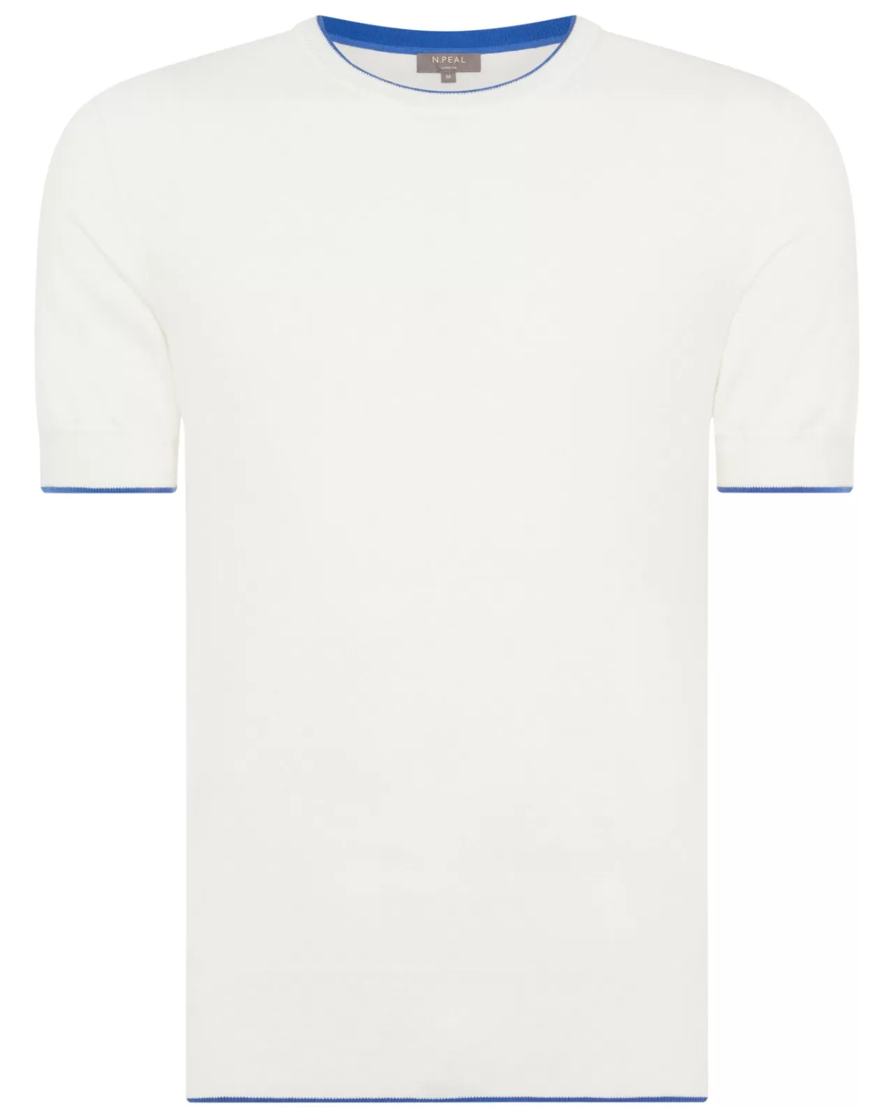 Men N.Peal Polos & T-Shirts | Men'S Short Sleeve Crew Neck Cotton Cashmere T Shirt
