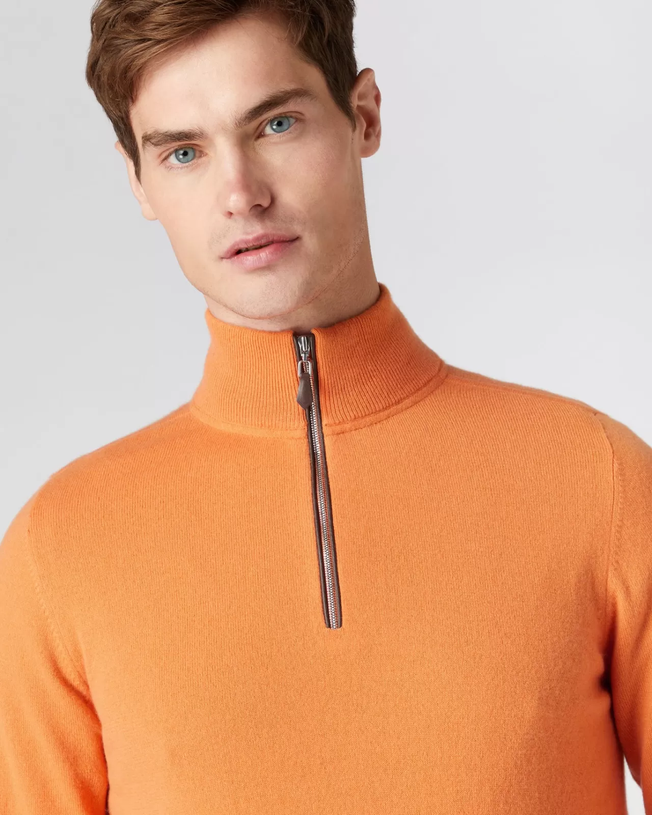 mens_the_carnaby_half_zip_cashmere_jumper_4-10.webp Men N.Peal Half & Full Zip Knitwear | Men'S The Carnaby Half Zip Cashmere Jumper