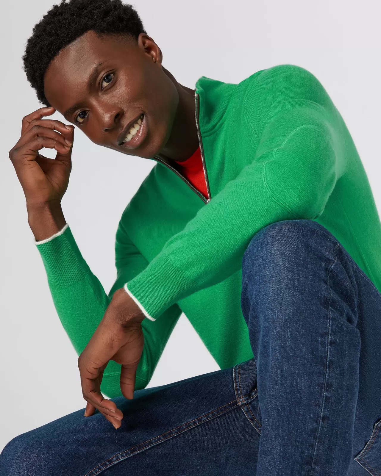 mens_the_carnaby_half_zip_cashmere_jumper_4-9.webp Men N.Peal Half & Full Zip Knitwear | Men'S The Carnaby Half Zip Cashmere Jumper