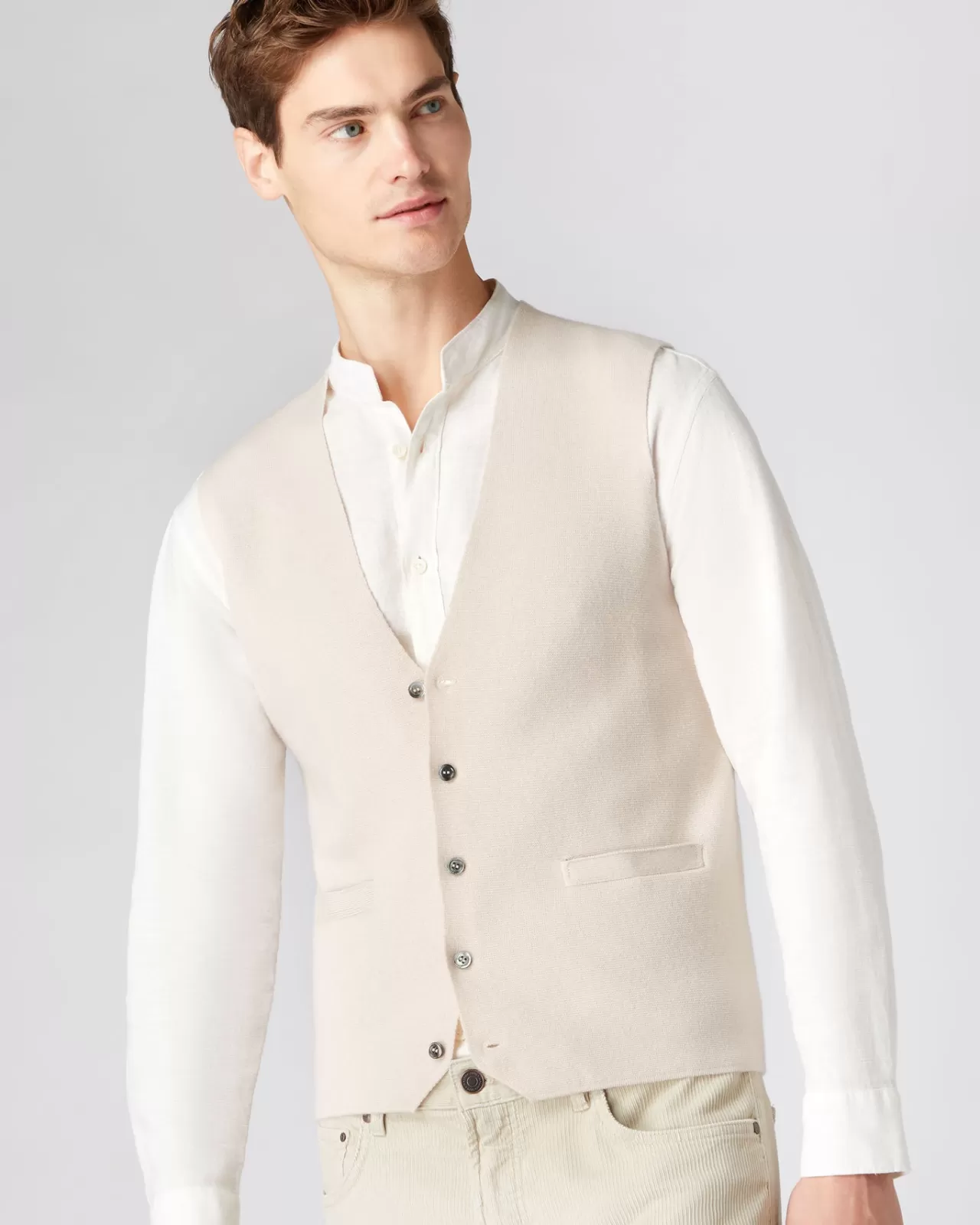 Men N.Peal Gilets & Waistcoats | Men'S The Chelsea Milano Cashmere Waistcoat