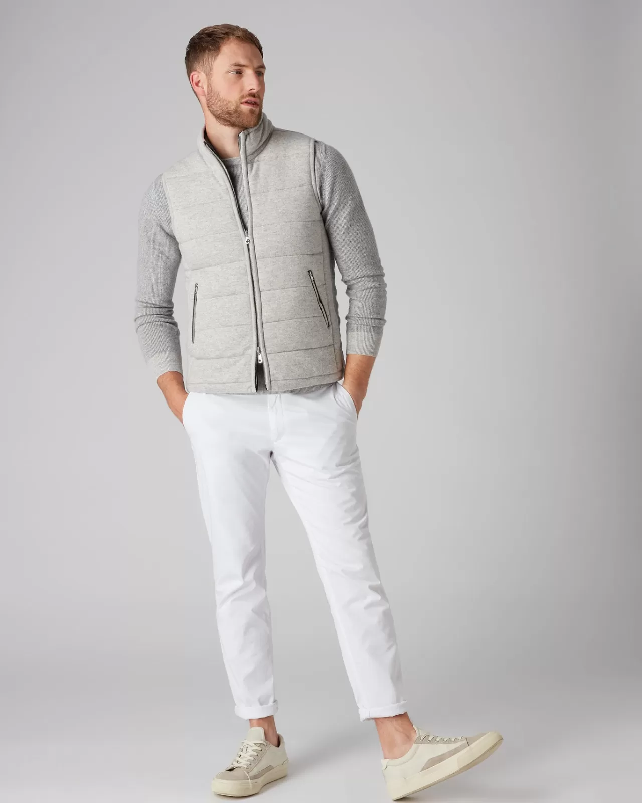 mens_the_mall_quilted_cashmere_gilet_2.webp Men N.Peal Half & Full Zip Knitwear | Men'S The Mall Quilted Cashmere Gilet
