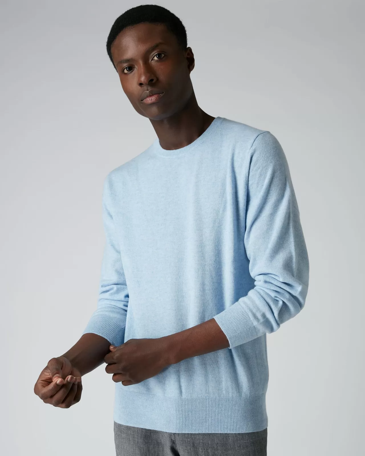 Men N.Peal Round Necks | Men'S The Oxford Round Neck Cashmere Jumper