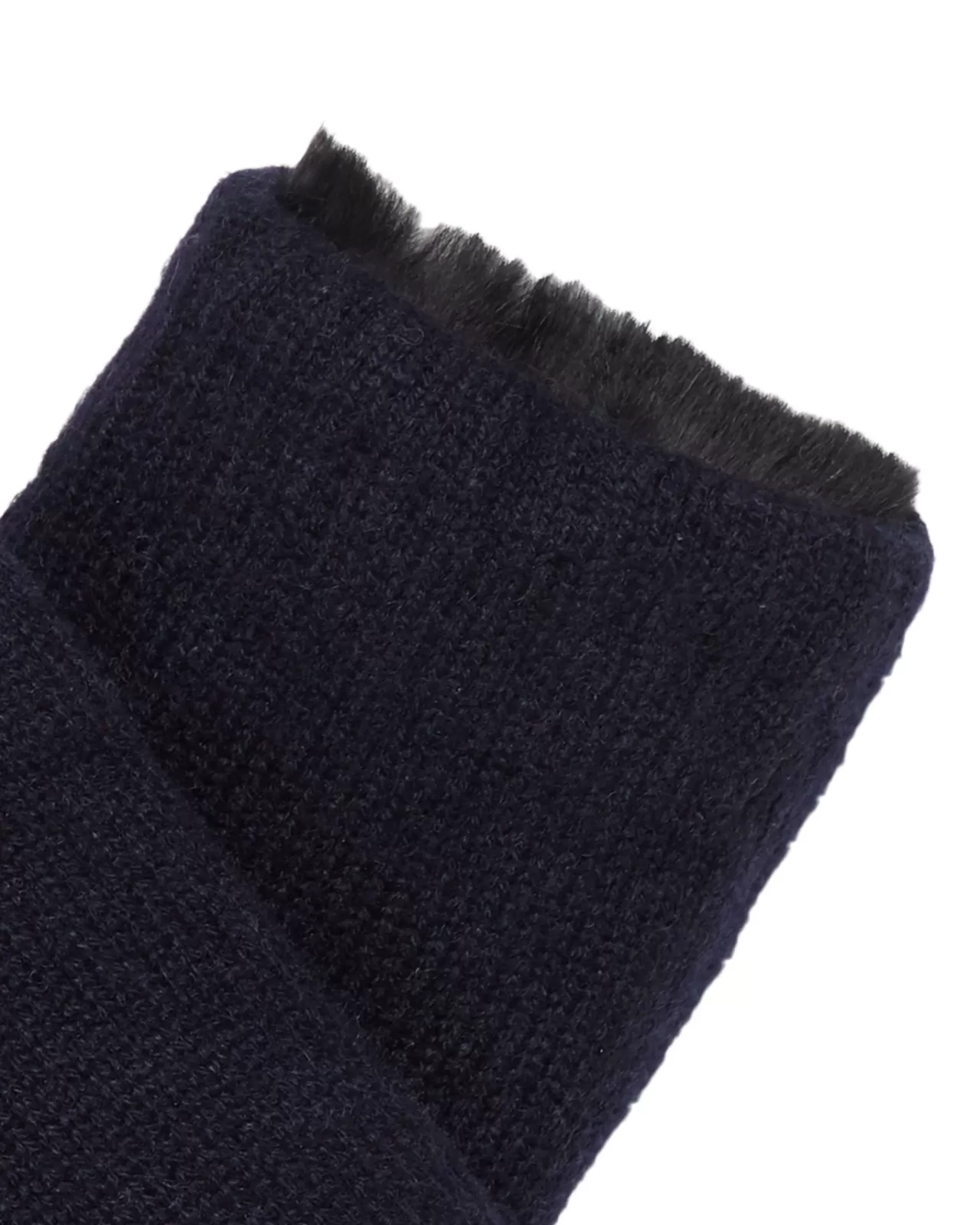 Women N.Peal Gloves | Unisex Fur Lined Fingerless Cashmere Gloves