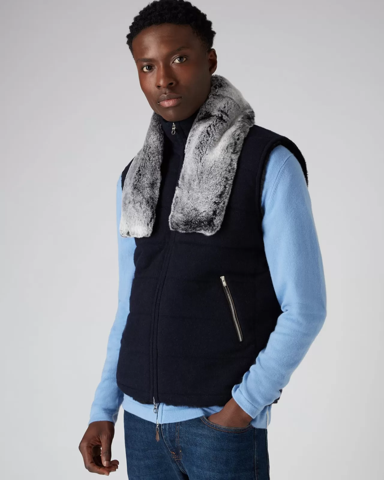 unisex_fur_neckwarmer_4.webp Women N.Peal Fur Trim Accessories | Unisex Fur Neckwarmer