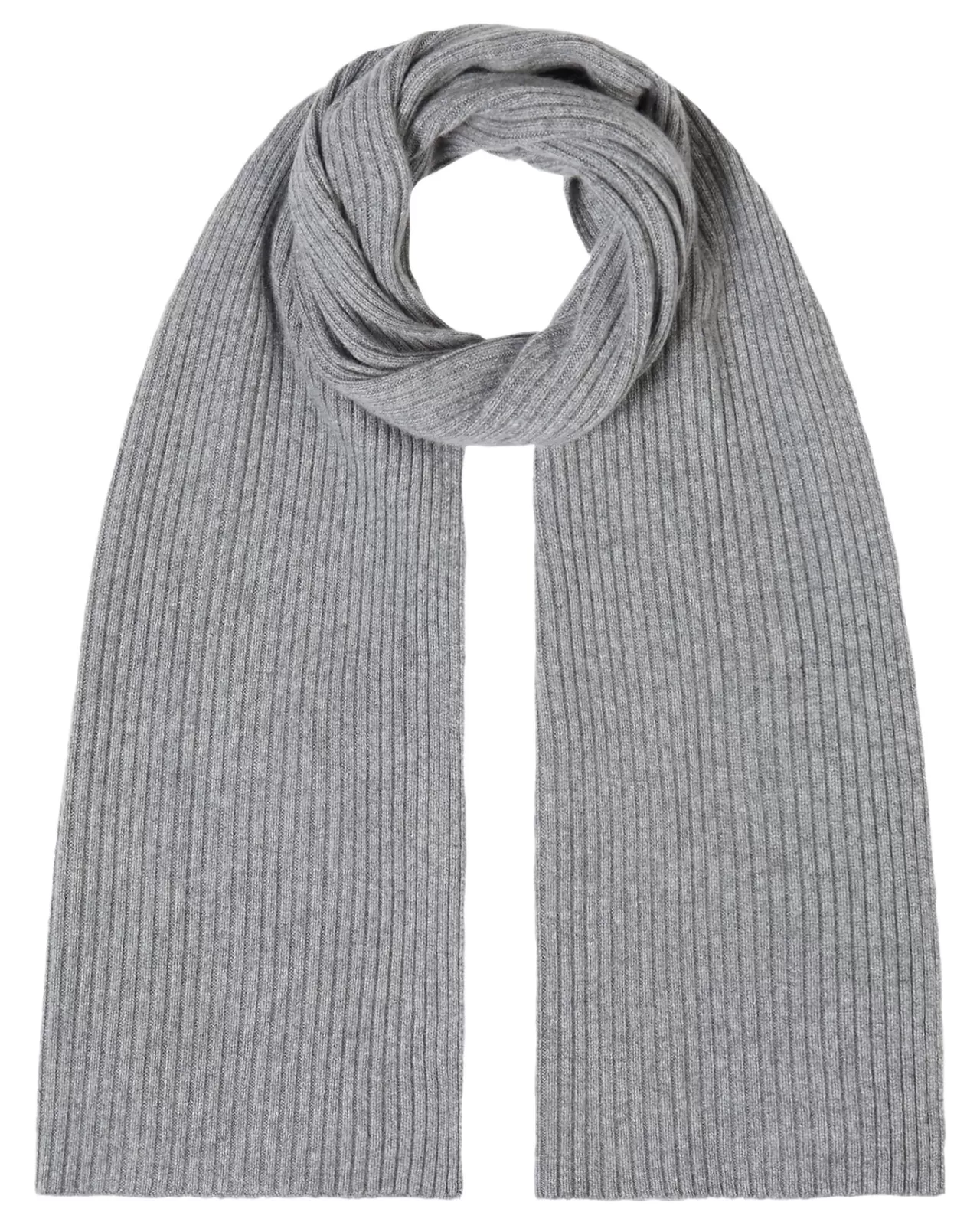 Women N.Peal Cashmere Scarves | Unisex Short Ribbed Cashmere Scarf