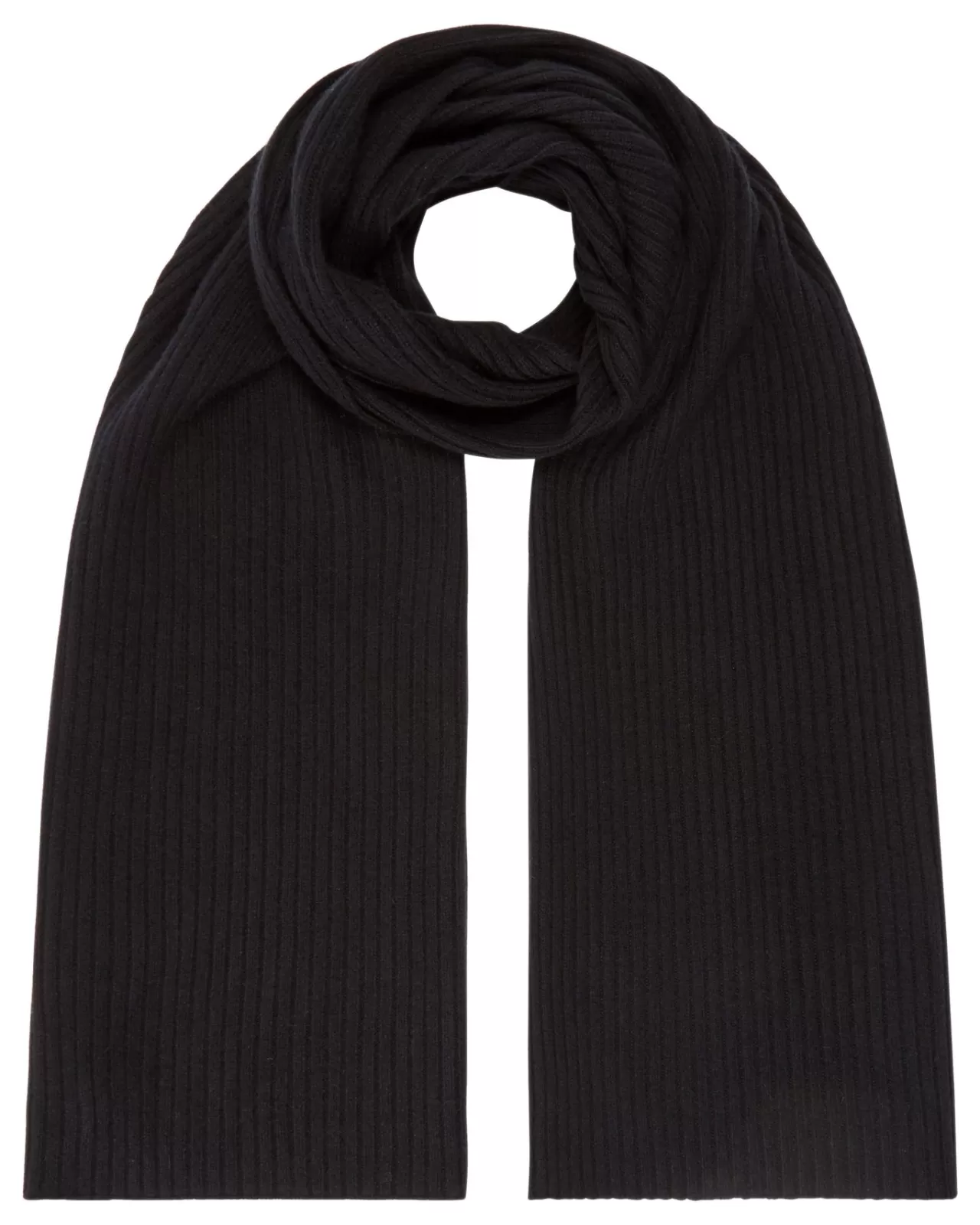 Women N.Peal Cashmere Scarves | Unisex Short Ribbed Cashmere Scarf