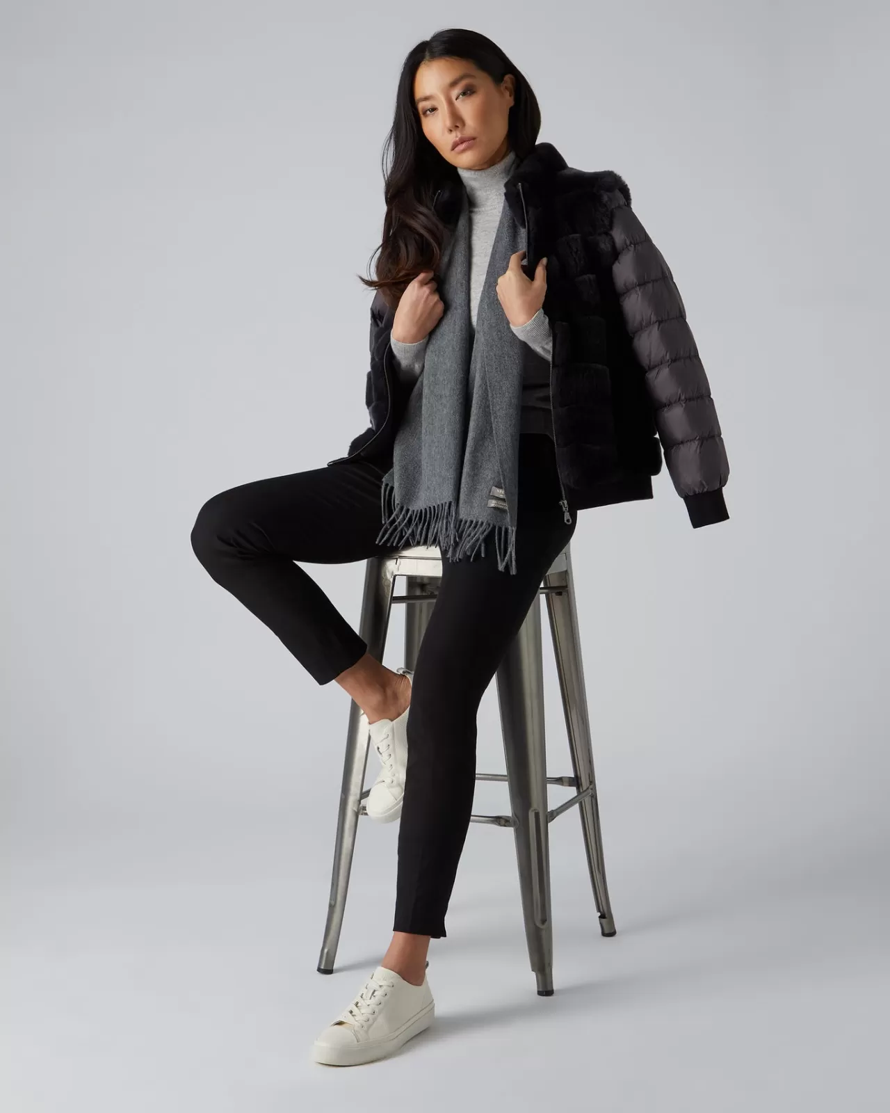 Women N.Peal Cashmere Scarves | Unisex Woven Cashmere Scarf