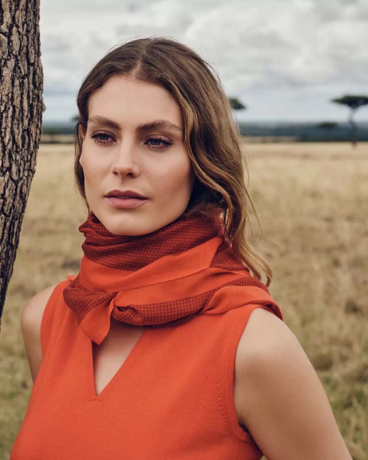 womens_check_print_cashmere_pashmina_5.webp Women N.Peal Pashminas, Wraps & Shawls | Women'S Check Print Cashmere Pashmina