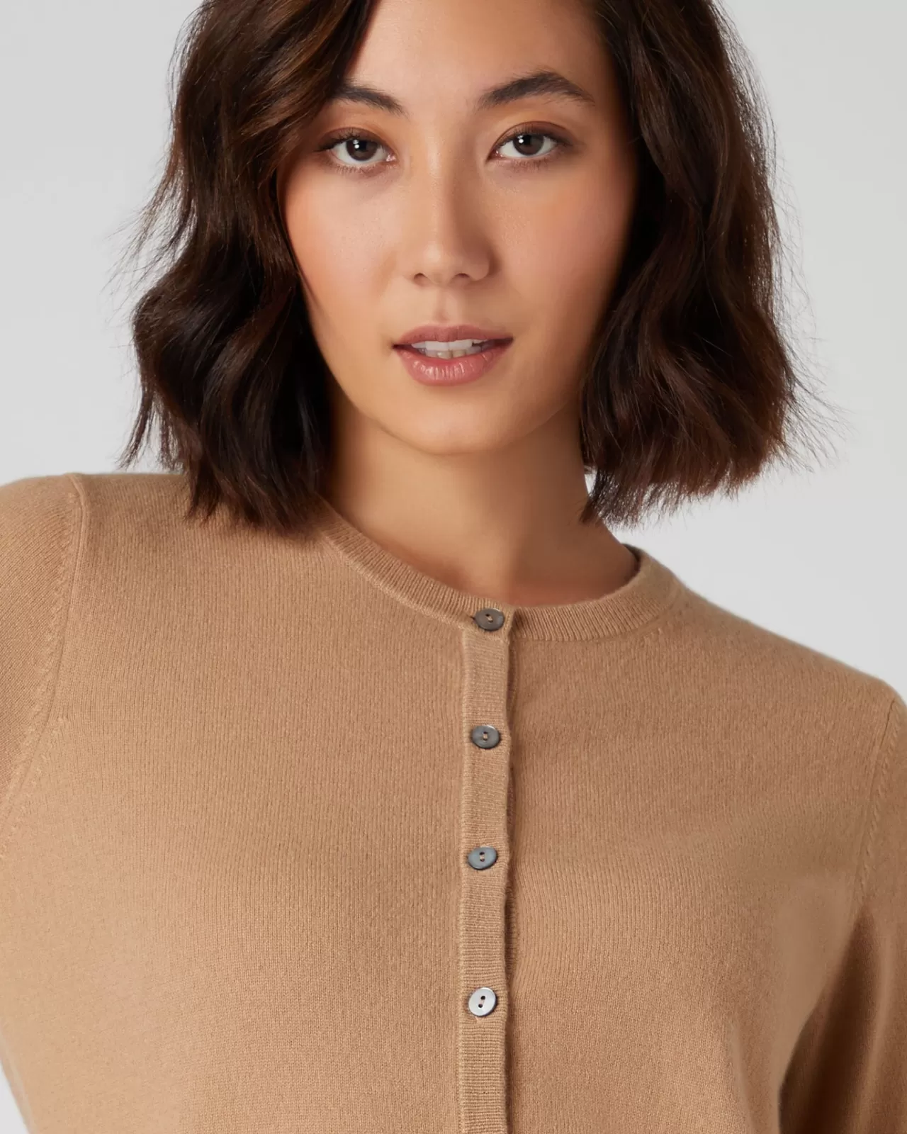 womens_round_neck_cashmere_cardigan_4-8.webp Women N.Peal Cardigans | Women'S Round Neck Cashmere Cardigan