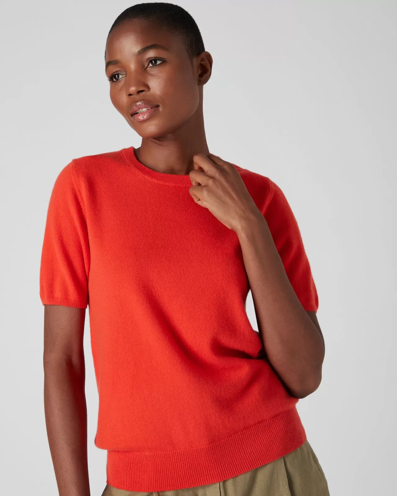 womens_round_neck_cashmere_t_shirt_4-11.webp Women N.Peal Tops & T-Shirts | Women'S Round Neck Cashmere T Shirt